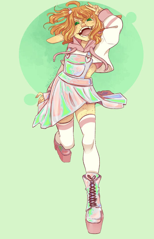 "Holographic" Theme| FullBody| Rendered